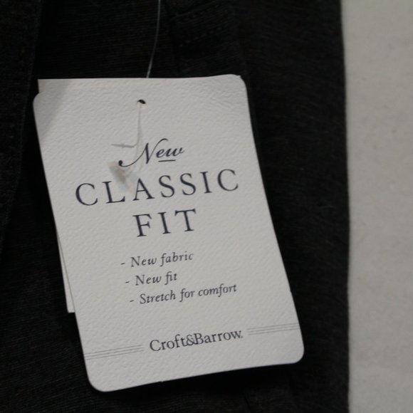 Croft & Barrow pants straight mid rise Stretch - Picture 4 of 8